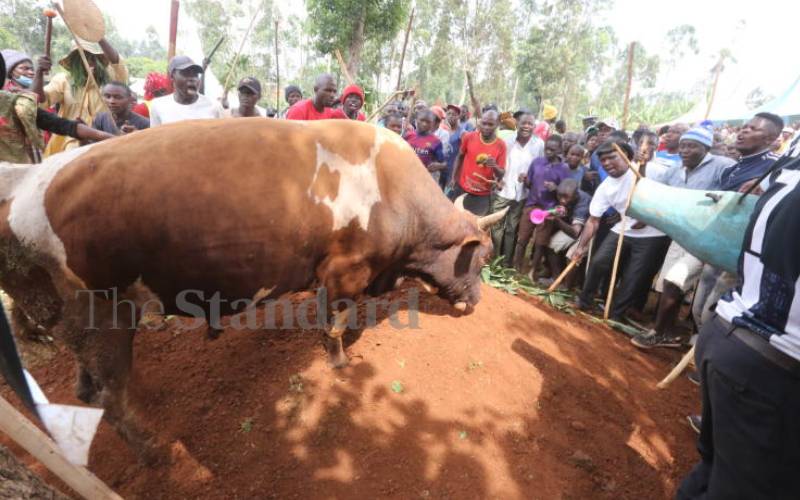 burial among the Angusu in Kakamega County. 