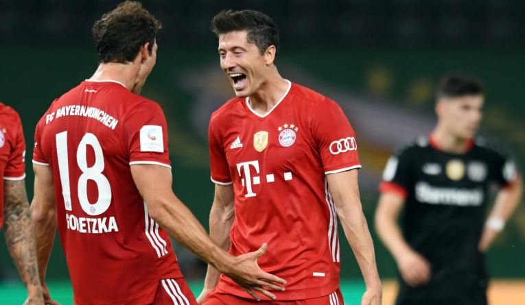 Bayern thrash Leverkusen 4-2 to win 20th German Cup title