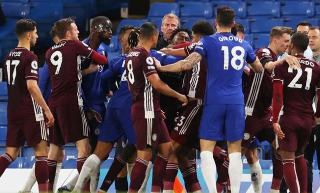 Chelsea facing possible points deduction after 20-man brawl with Leicester