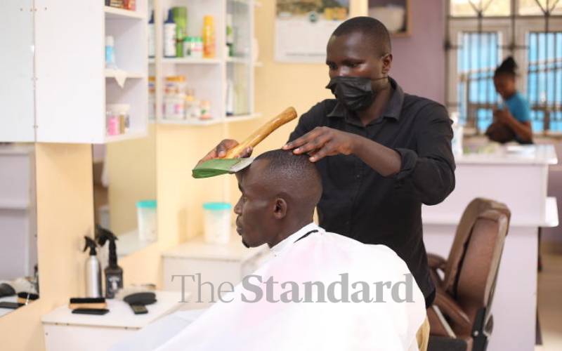 Julius Mwangi has taken the shaving game a...