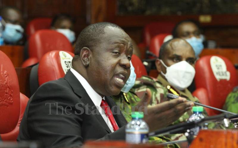Matiang’i's grilling and shame of sham parliamentary probes