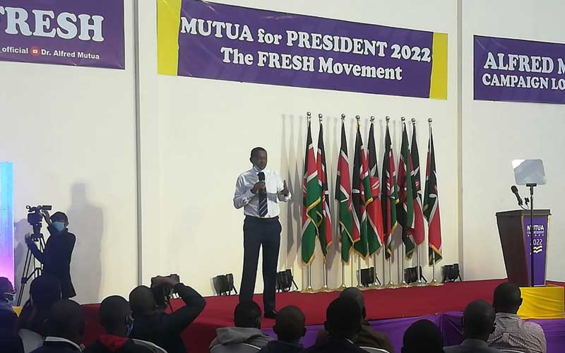 Mutua launches campaign for 2022 presidency bid