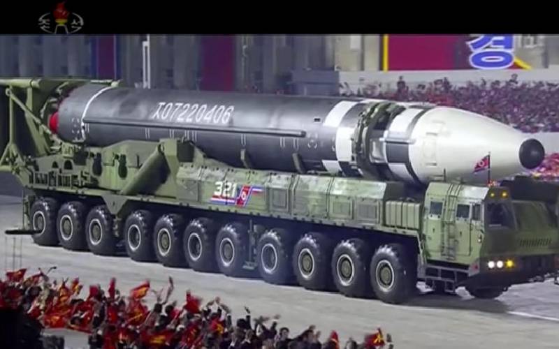 N. Korea unveils 'monster' new intercontinental ballistic missile at parade