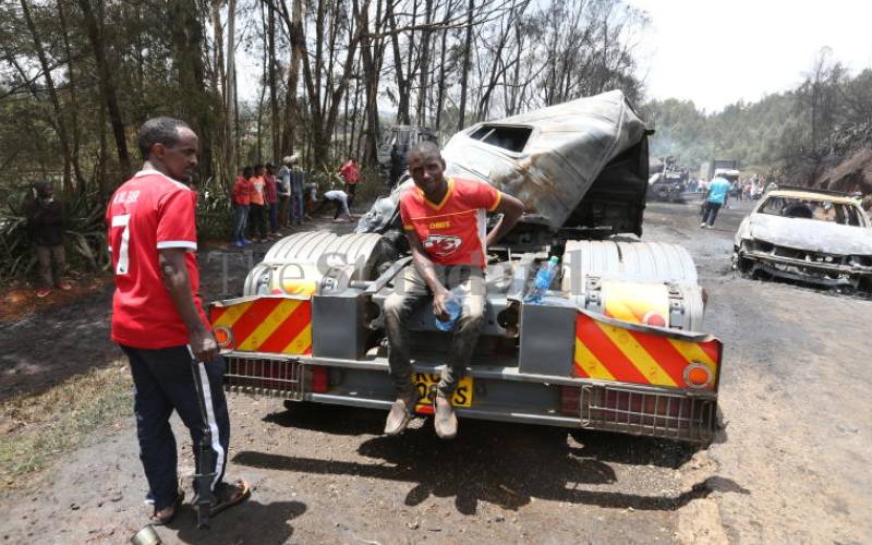 The accident involved four cars and 8 lorries.