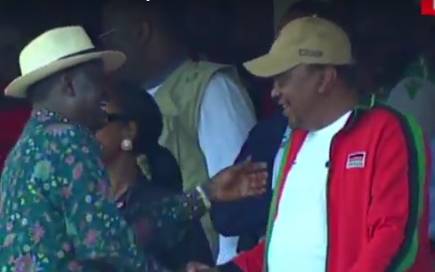 President Uhuru, Raila grace Mashemeji derby
