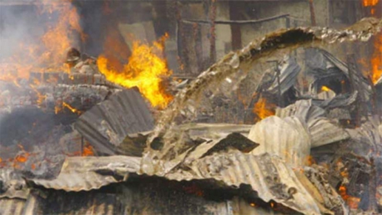 Property destroyed as huge fire engulfs Gikomba market, Nairobi ...