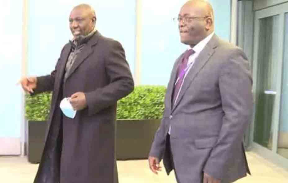 Ruto in London, received by high commissioner Esipisu