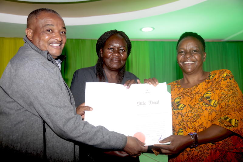 Sacco issues 100 title deeds to members