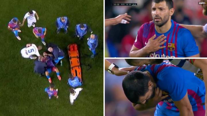 Sergio Aguero taken to hospital after breathing problems