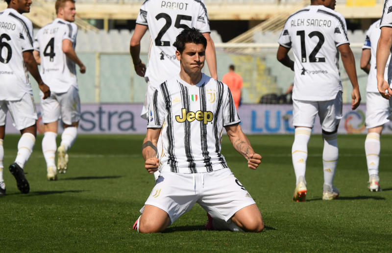 Sub Morata rescues draw for Juventus at Fiorentina