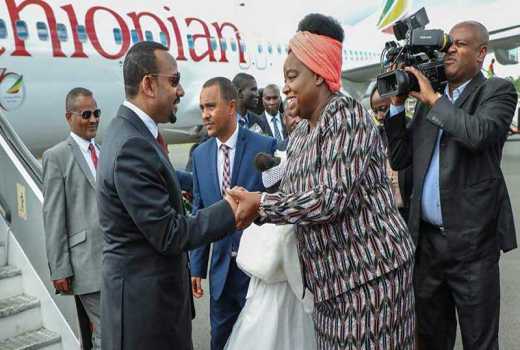 Ethiopia PM Ahmed Ali arrives in Kenya for a two-day visit