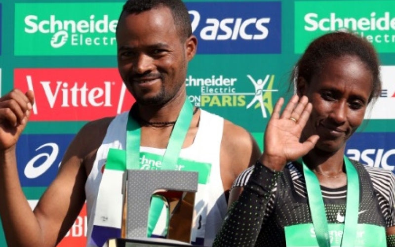 Ethiopia sweeps Paris marathon, Calvin smashes French record
