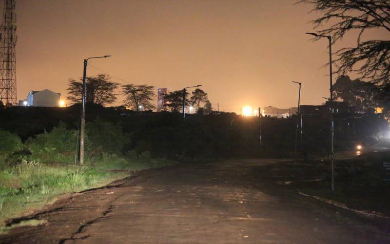 Kirinyaga street light project vandalised by suspected electricians