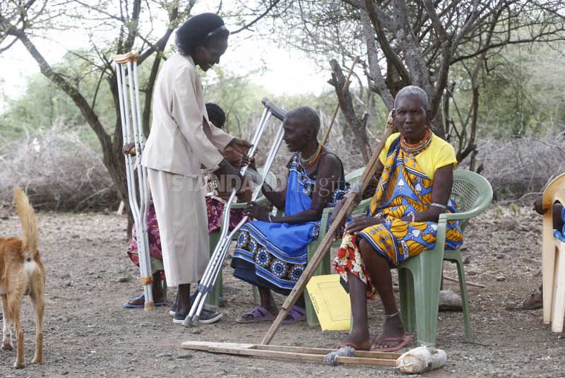 Patients get healing in the home of village therapist