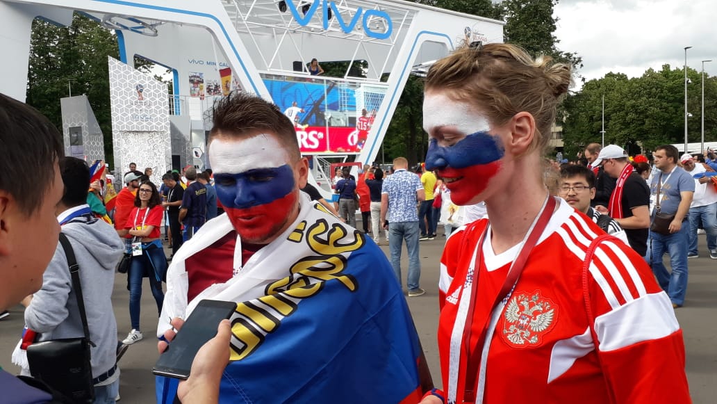 Photos: Game Yetu in Moscow as Russia take on Spain at Luzhniki Stadium