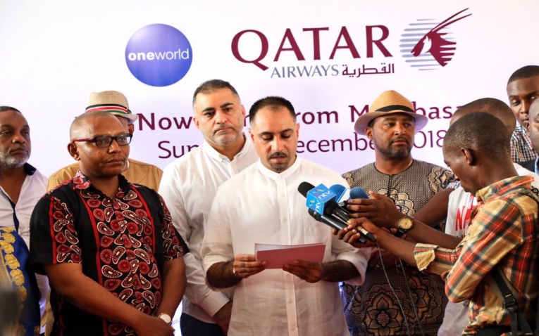 Qatar airways launches direct flights to Mombasa  