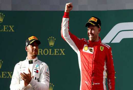 Sebastian Vettel eclipse rival Lewis Hamilton at the season-opening Australian Grand Prix