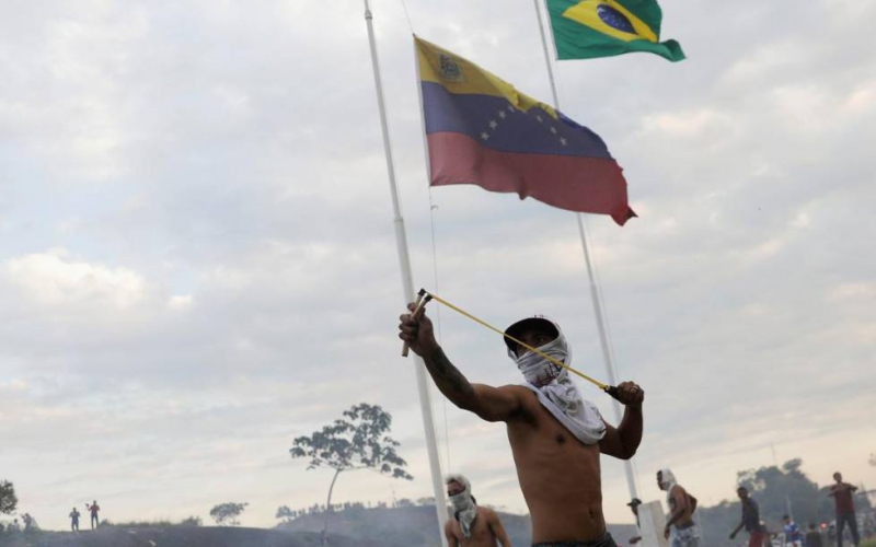 Venezuela's Guaido says 'all options open' after Maduro blocks aid