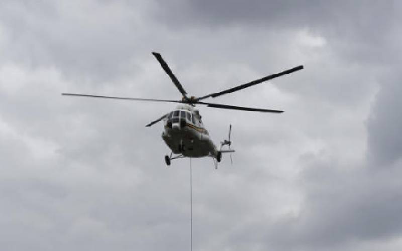 Uproar as police chopper evacuates health workers