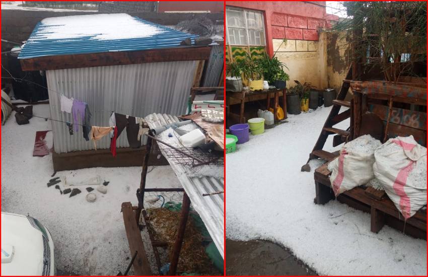 Wonder in Naivasha over hailstorm