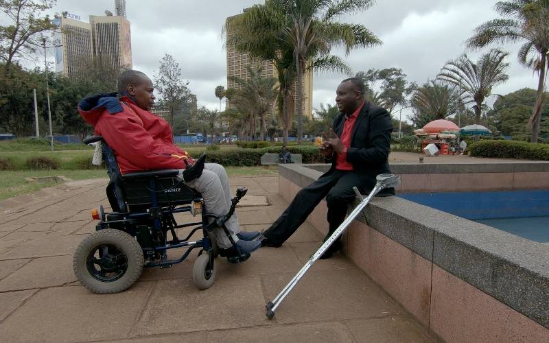 Accident victims, Mombasa Communication Director Richard Chacha and Chairman Road Association of Kenya David Njoroge Kiarie [BBC]