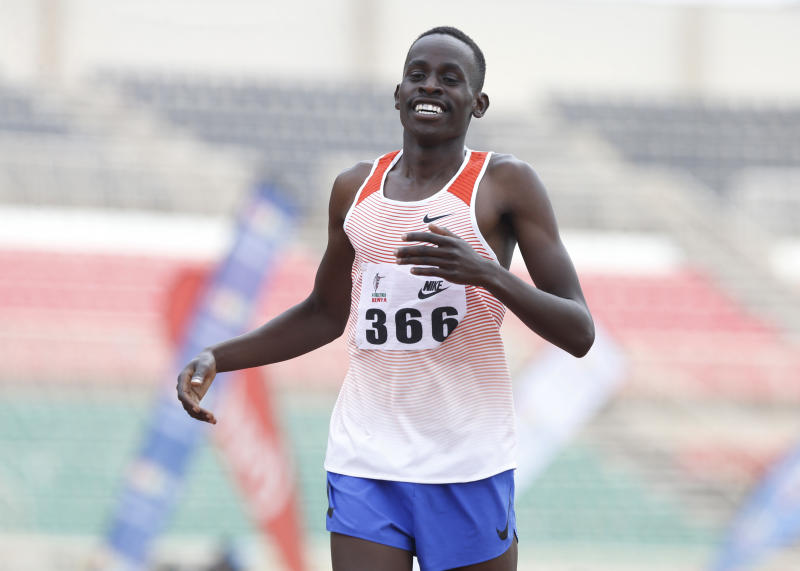 Kenya’s Elias Ng’eno thrills crowd with good show in trials : The standard Sports