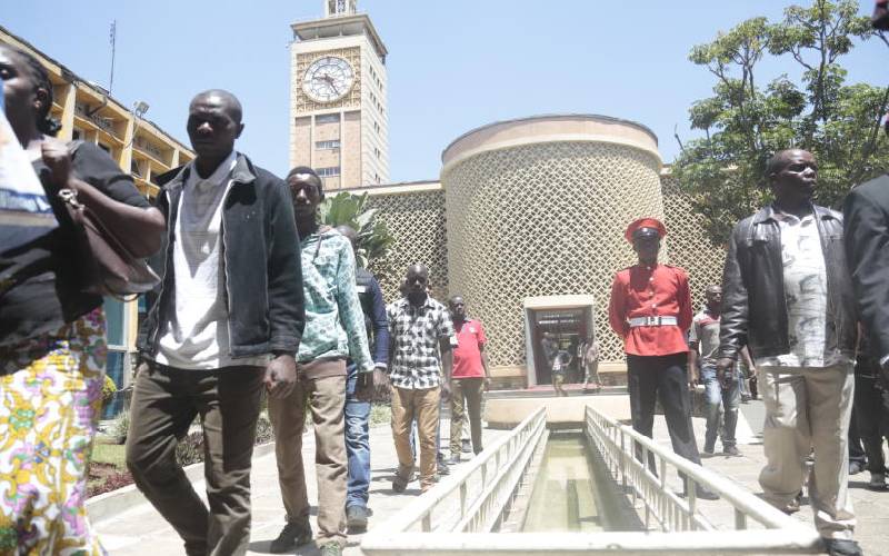Kenyans troop to Parliament Buildings for second day to ...