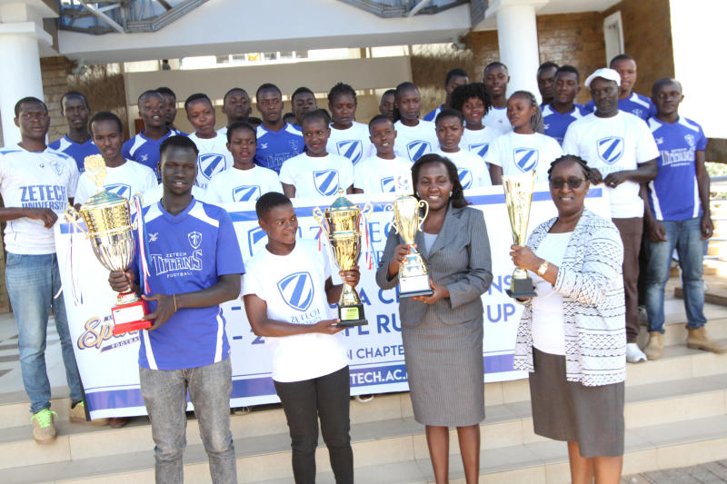 Zetech Varsity students on sports scholarship