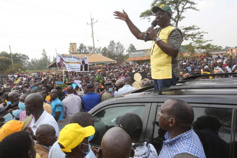 Ask Mudavadi to work with me, Ruto tells voters