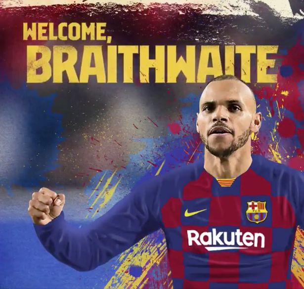 Barcelona confirm Martin Braithwaite transfer