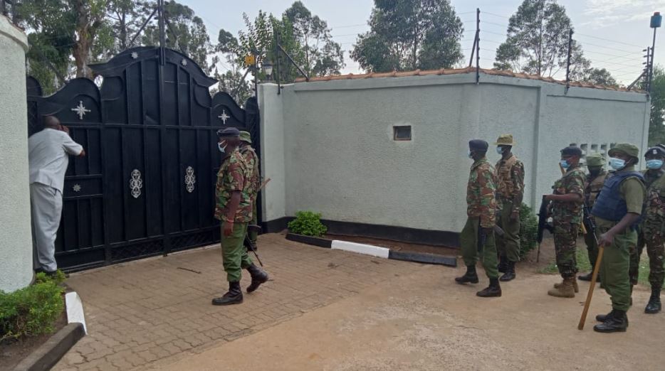 Police Officers Raid Rashid Echesa's Home in Mumias