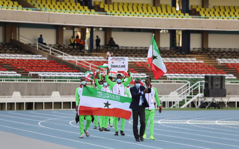 Team Somaliland takes to Kasarani Stadium