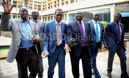CORD protest signs were evident