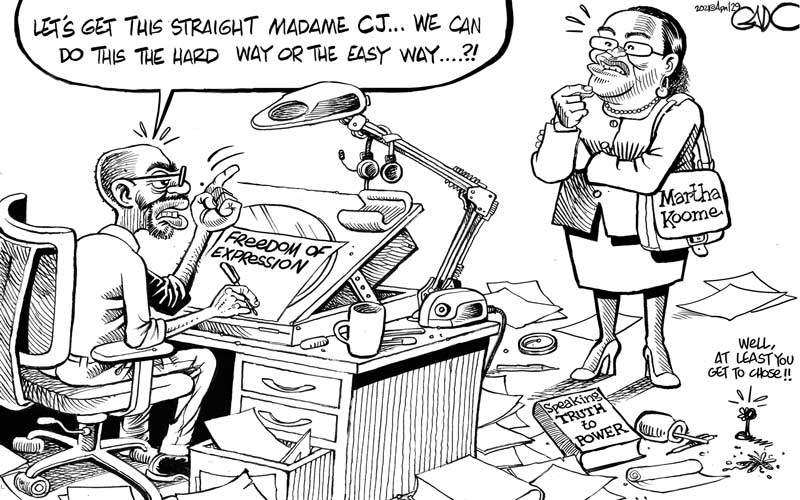 Editorial cartoon: Hard Way Or Easy Way?