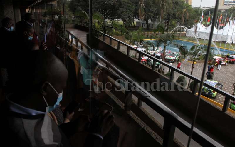 Uhuru was joined by FIA president Jean Todt