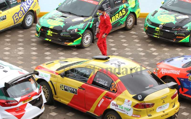 Some of the new generation rally cars at KICC