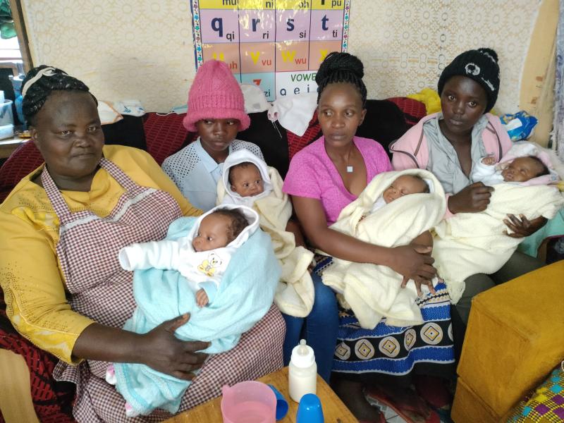 Family's joy and struggles raising quadruplets in Embu village
