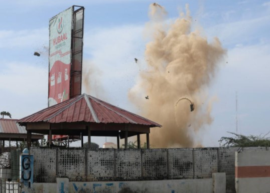 Five people killed as huge explosion, gunfire rocks Mogadishu