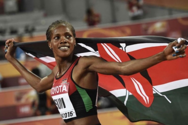 FLYING KENYAN FLAG HIGH:  Athletes continue to wow in major championships