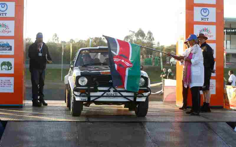 First leg: East African Safari Classic Rally start list