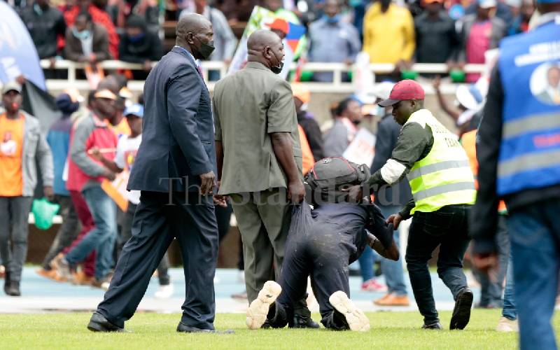 leader, Raila Odinga, was expected to make a...