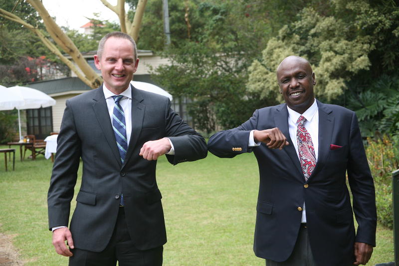 Gideon Moi Holds Talks With Us Envoy Praises Cordial Ties The Standard