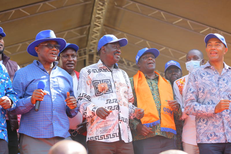 Go slow on your demands, Raila's Azimio troops tell Kalonzo