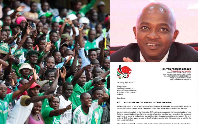 Gor Mahia declared 2019/20 champions, news sparks protest from KPL