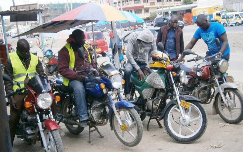 Boda boda riders in Nairobi to be assigned different colours for ease of identification