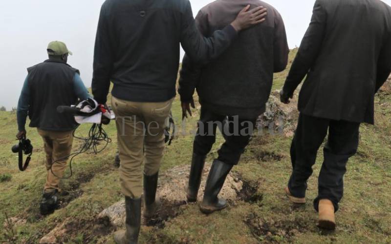 Journalists covering Pokot landslide tragedy