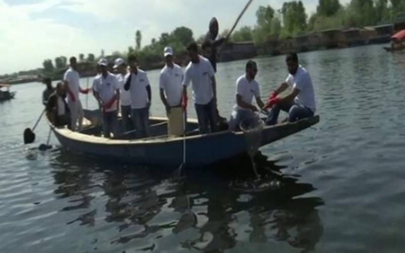 Jammu and Kashmir: Cleaning drive organised to preserve Dal Lake
