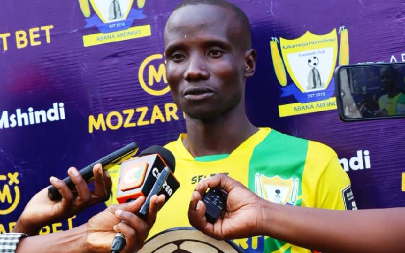 Kakamega Homeboyz midfielder Moses Mudavadi named Player of the Month