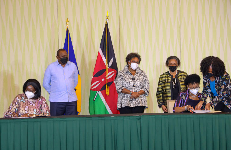 Kenya and Barbados sign three bilateral agreements