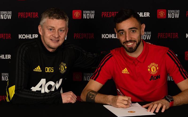 OFFICIAL: Manchester United sign Bruno Fernandes